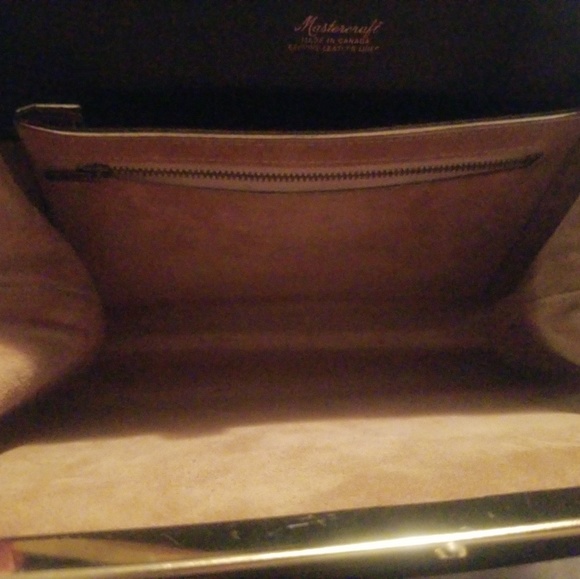 Vintage Mastercraft Black Leather Handbag - Picture 3 of 7